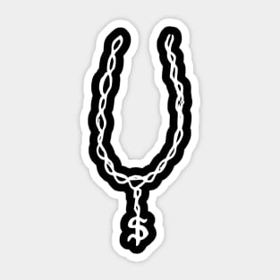 dollar chain Sticker